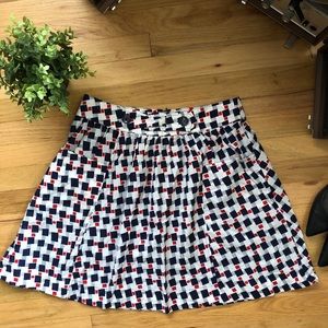 Geo print cotton skirt by Tulle size XL worn twice